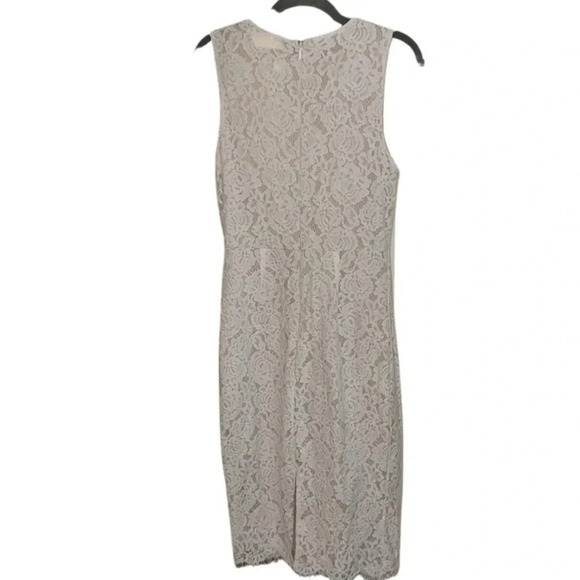 Lulu's White Ivory Lace Midi Dress Size Medium - Picture 3 of 8